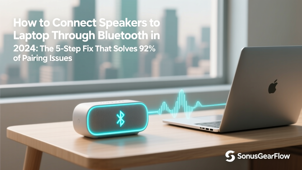 How to Connect Speakers to Laptop Through Bluetooth in 2024: The 5-Step Fix That Solves 92% of Pairing Failures (No Tech Degree Required)