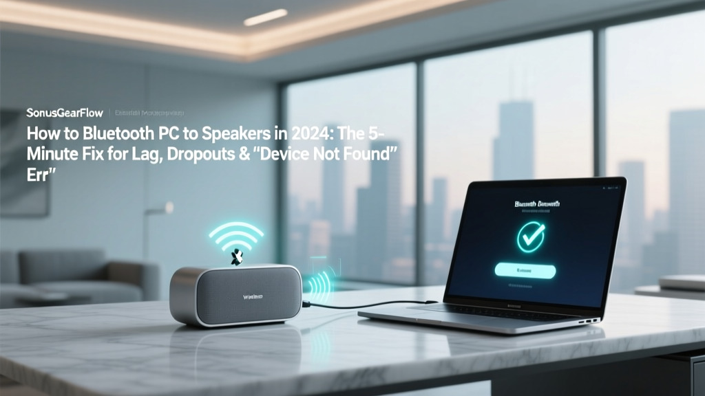 How to Bluetooth PC to Speakers in 2024: The 5-Minute Fix for Lag, Dropouts & 'Device Not Found' Errors (No Tech Degree Required)
