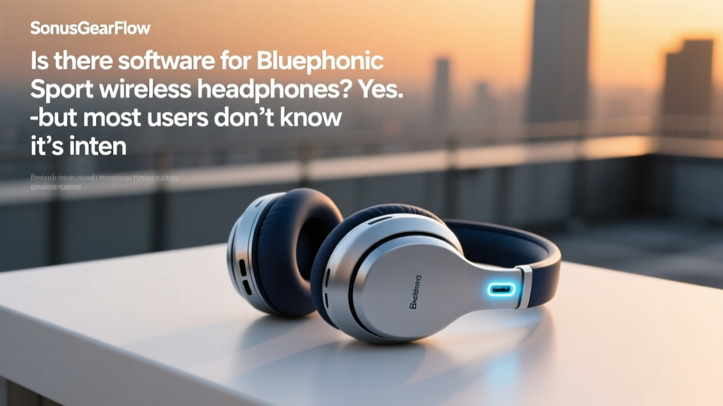 Is there software for Bluephonic Sport wireless headphones? Yes—but most users don’t know it’s intentionally minimal (and here’s why that’s actually better for battery, latency, and reliability)