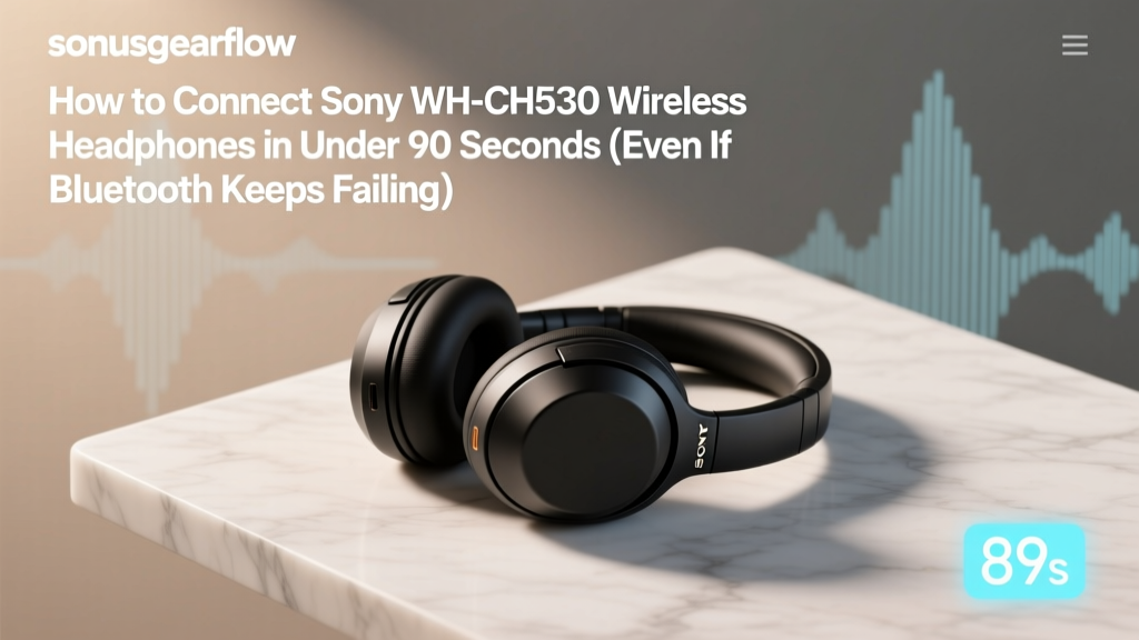 How to Connect Sony WH-CH510 Wireless Headphones in Under 90 Seconds (Even If Bluetooth Keeps Failing or Your Phone Won’t Recognize Them)
