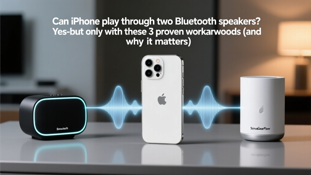Can iPhone play through two Bluetooth speakers? Yes—but only with these 3 proven workarounds (and why Apple’s native Bluetooth won’t let you do it)
