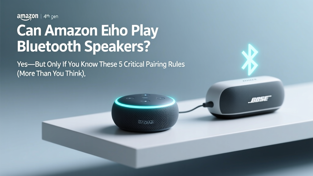 Can Amazon Echo Play Bluetooth Speakers? Yes—But Only If You Know These 5 Critical Pairing Rules (Most Users Miss #3)