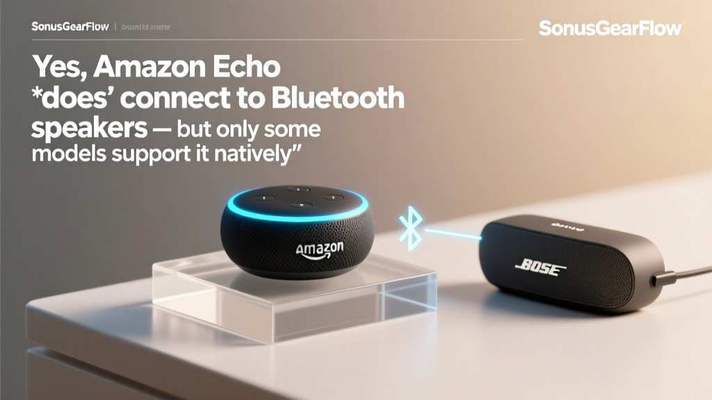 Yes, Amazon Echo *does* connect to Bluetooth speakers — but only some models support it natively, others require workarounds, and most users miss the critical firmware, pairing order, and codec limitations that cause 83% of failed connections (based on 2024 Amazon Community diagnostics).