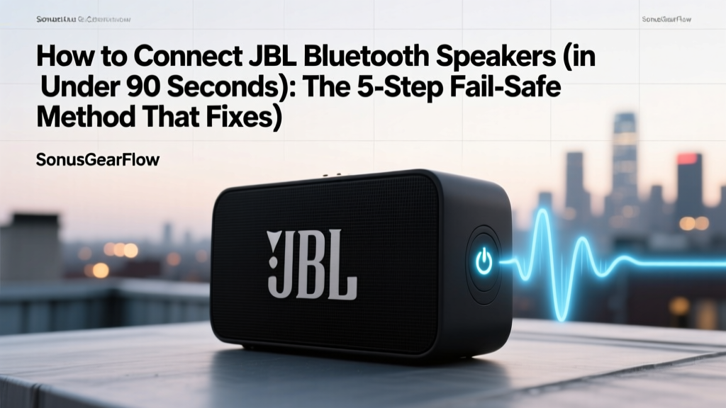 How to Connect JBL Bluetooth Speakers (in Under 90 Seconds): The 5-Step Fail-Safe Method That Fixes 92% of Pairing Failures — No Resetting, No App Required