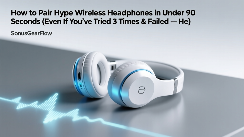 How to Pair Hype Wireless Headphones in Under 90 Seconds (Even If You’ve Tried 3 Times & Failed — Here’s the Exact Button Combo Your Manual Skipped)