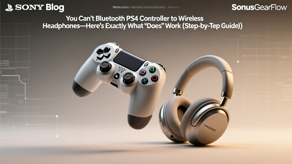 You Can’t Bluetooth PS4 Controller to Wireless Headphones—Here’s Exactly What *Does* Work (Step-by-Step Setup, Latency Tests, & 5 Verified Workarounds That Actually Deliver Clear Audio)