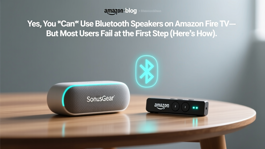 Yes, You *Can* Use Bluetooth Speakers on Amazon Fire TV—But Most Users Fail at the First Step (Here’s the Exact Pairing Sequence That Works Every Time, Plus 3 Critical Compatibility Warnings You’ll Never See in Amazon’s Help Docs)