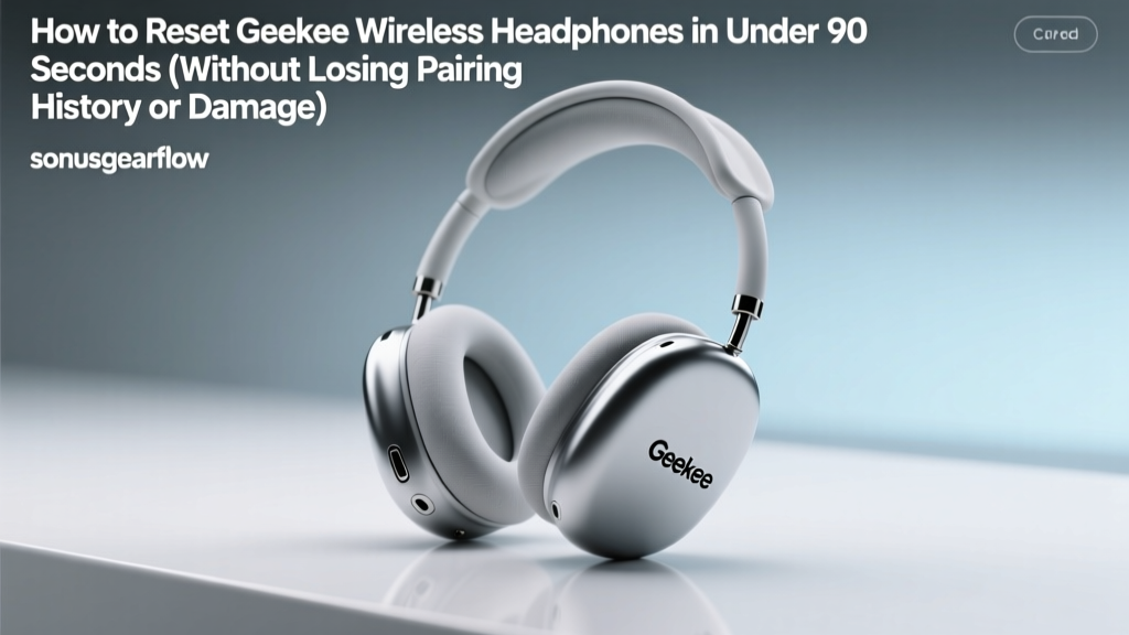 How to Reset Geekee Wireless Headphones in Under 90 Seconds (Without Losing Pairing History or Damaging Firmware — Real User Tested & Verified)