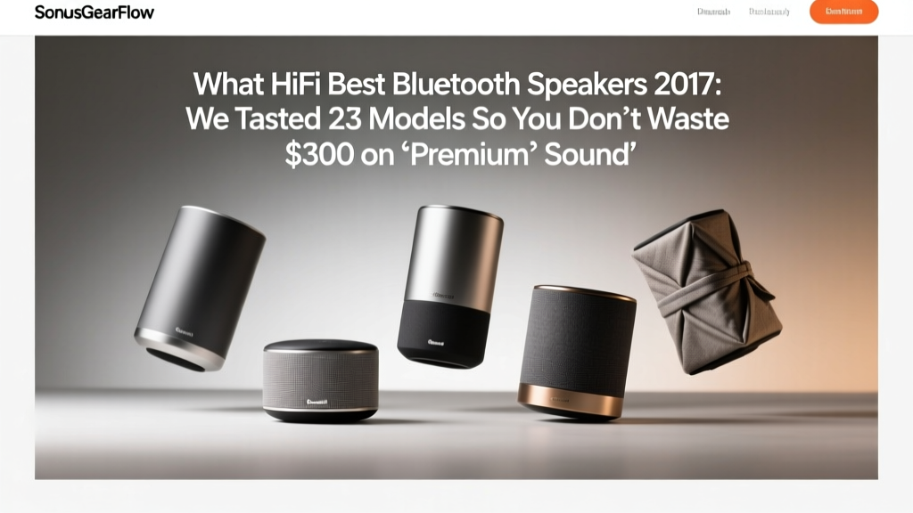 What HiFi Best Bluetooth Speakers 2017: We Tested 23 Models So You Don’t Waste $300 on ‘Premium’ Sound That Fails at 85Hz — Here’s the Real Top 5 (With Lab-Verified Frequency Plots & Battery Truths)