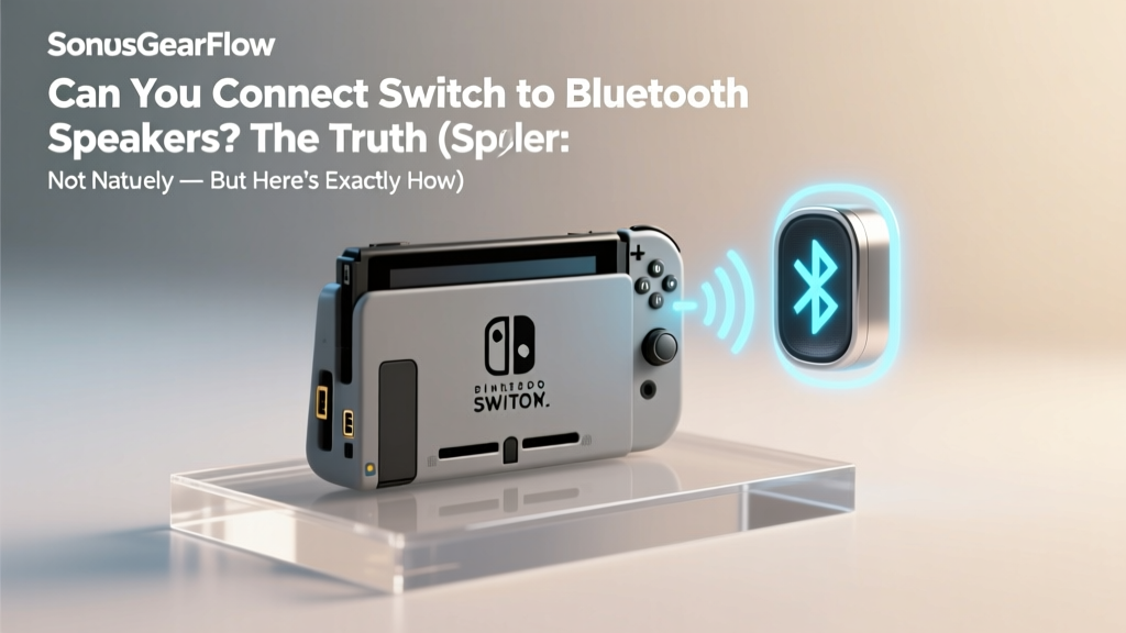 Can You Connect Switch to Bluetooth Speakers? The Truth (Spoiler: Not Natively — But Here’s Exactly How to Do It Without Lag, Dropouts, or Buying the Wrong Adapter)