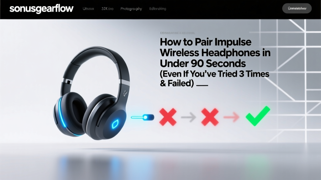 How to Pair Impulse Wireless Headphones in Under 90 Seconds (Even If You’ve Tried 3 Times & Failed — Here’s the Exact Button Combo Your Manual Hides)