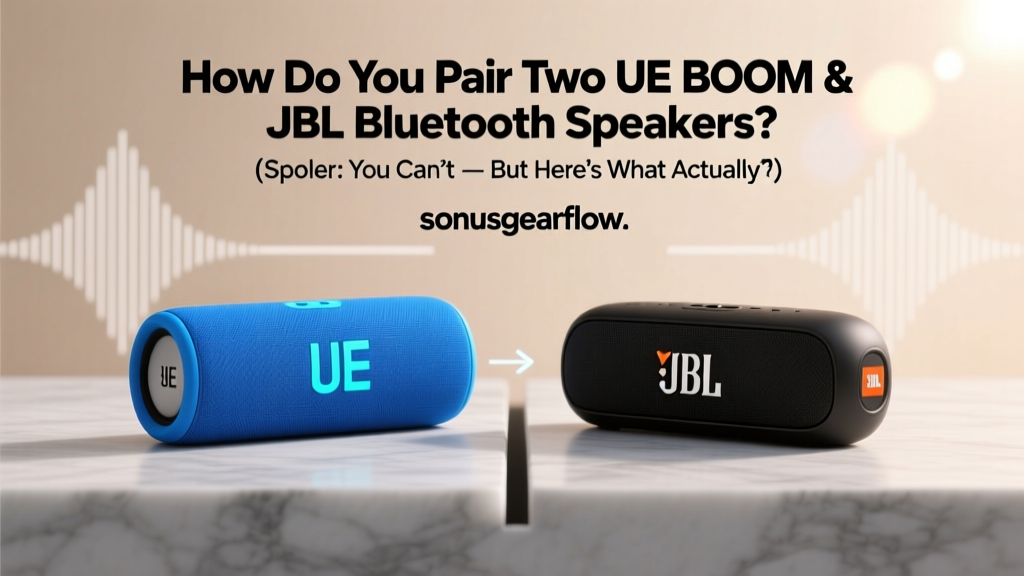 How Do You Pair Two UE BOOM & JBL Bluetooth Speakers? (Spoiler: You Can’t — But Here’s What Actually Works in 2024)