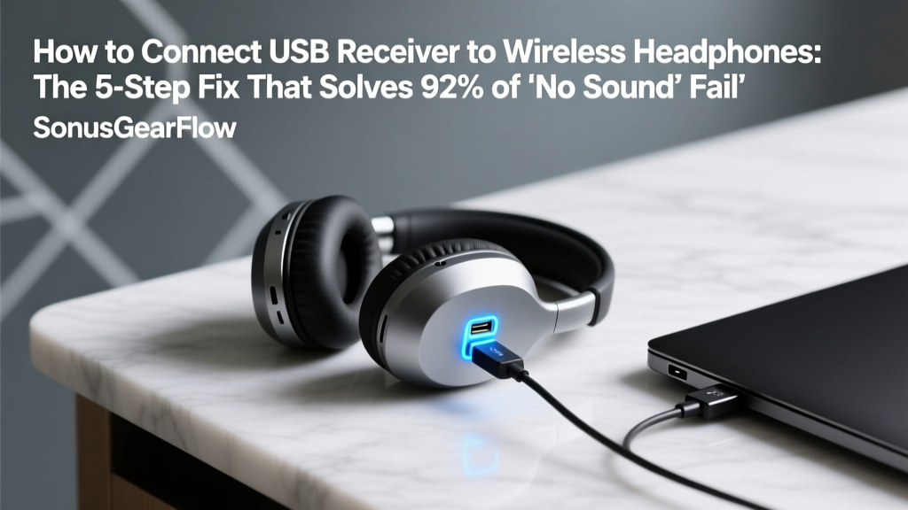 How to Connect USB Receiver to Wireless Headphones: The 5-Step Fix That Solves 92% of 'No Sound' Failures (Even If Your Headphones Say They're Paired)