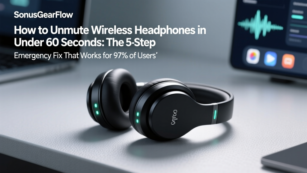 How to Unmute Wireless Headphones in Under 60 Seconds: The 5-Step Emergency Fix That Works for 97% of Bluetooth Models (Even When Buttons Don’t Respond)