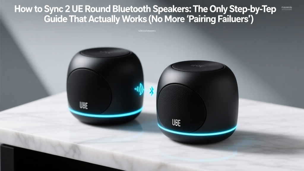 How to Sync 2 UE Round Bluetooth Speakers: The Only Step-by-Step Guide That Actually Works (No More Crackling, Delay, or 'Pairing Failed' Errors)