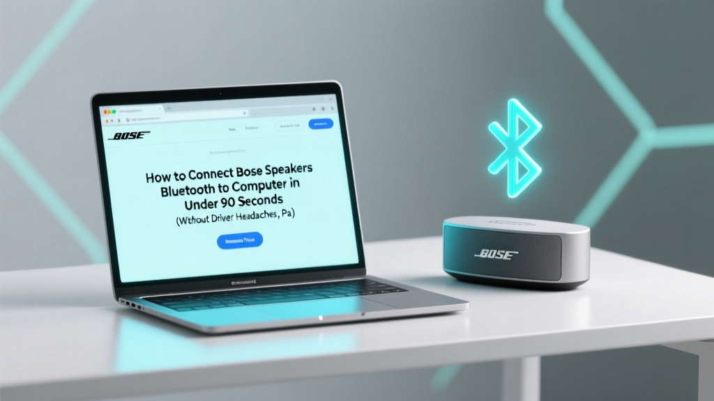 How to Connect Bose Speakers Bluetooth to Computer in Under 90 Seconds (Without Driver Headaches, Pairing Loops, or 'Device Not Found' Frustration — Real-World Tested on Windows 11 & macOS Sonoma)