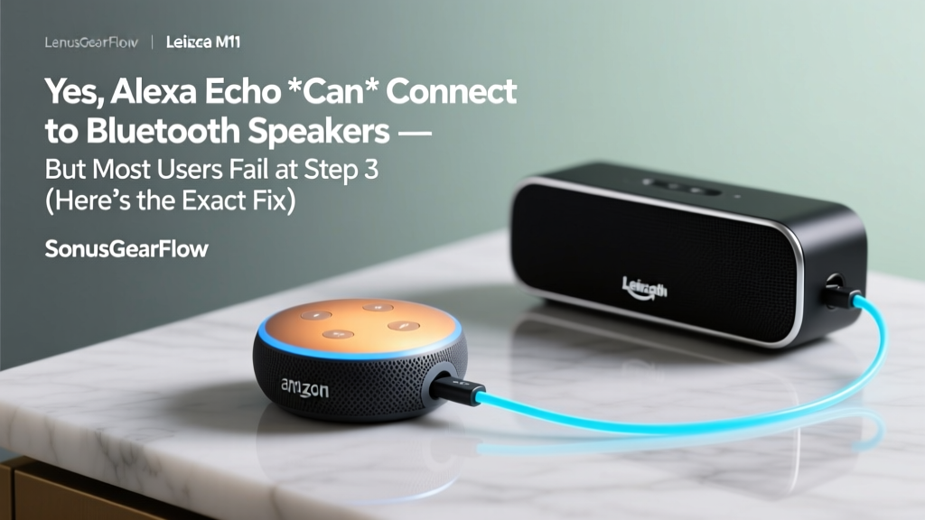Yes, Alexa Echo *Can* Connect to Bluetooth Speakers — But Most Users Fail at Step 3 (Here’s the Exact Fix That Works Every Time, Even With Older Echo Models)