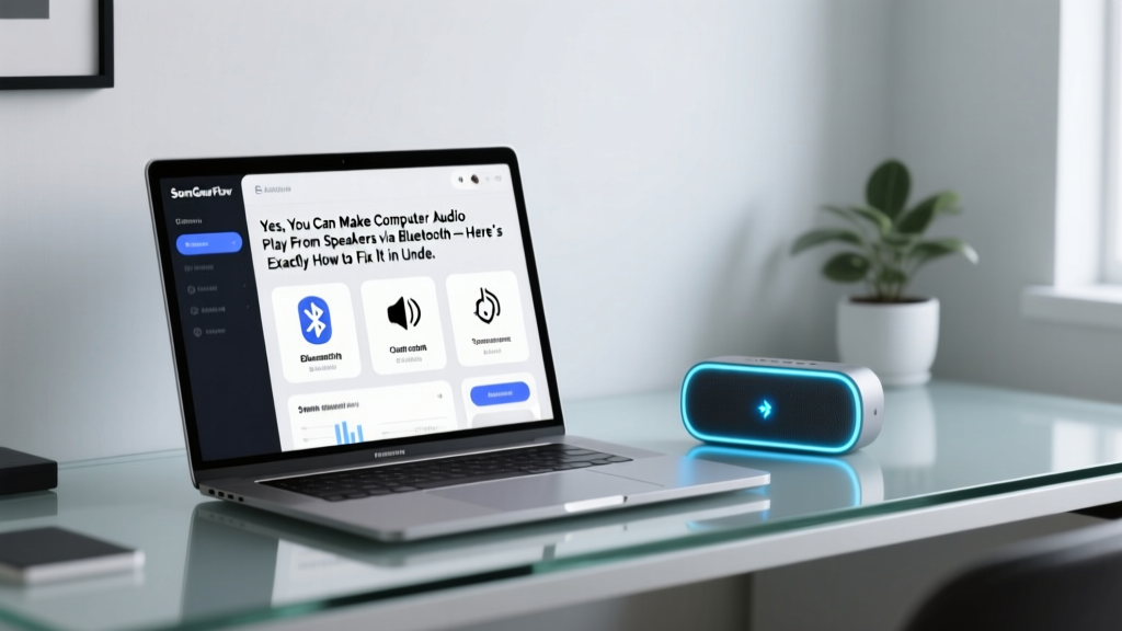 Yes, You Can Make Computer Audio Play From Speakers Bluetooth — Here’s Exactly How to Fix It in Under 5 Minutes (No Tech Degree Required)