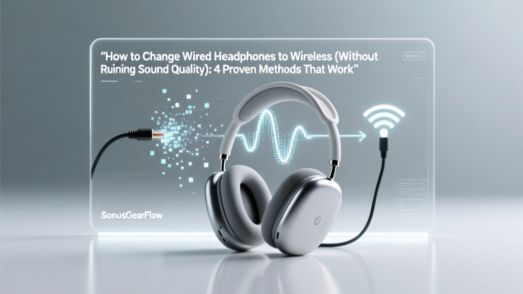 How to Change Wired Headphones to Wireless (Without Ruining Sound Quality): 4 Proven Methods That Actually Work — Plus What NOT to Do If You Value Clarity, Latency, and Battery Life