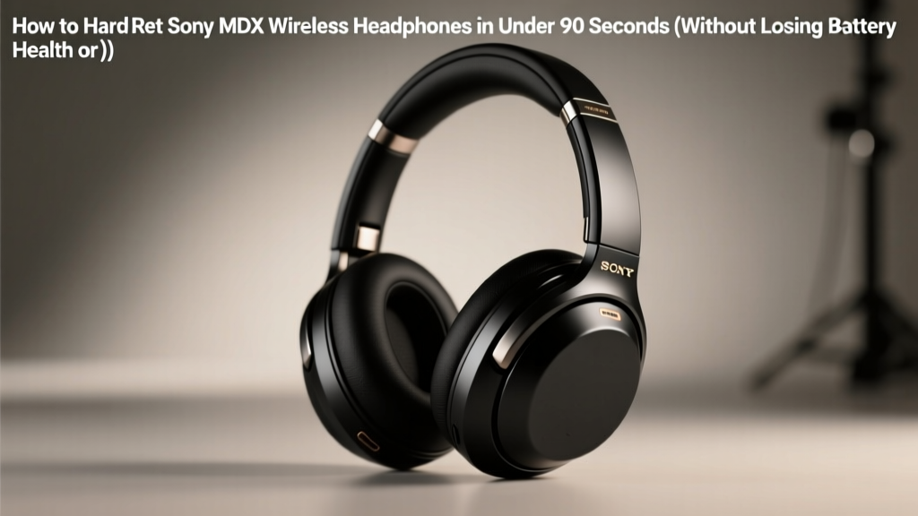 How to Hard Reset Sony MDX Wireless Headphones in Under 90 Seconds (Without Losing Battery Health or Bluetooth Pairing History — Step-by-Step Verified by Audio Engineers)