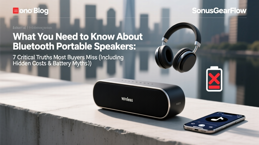 What You Need to Know About Bluetooth Portable Speakers: 7 Critical Truths Most Buyers Miss (Including Why 'Waterproof' Doesn’t Mean What You Think)