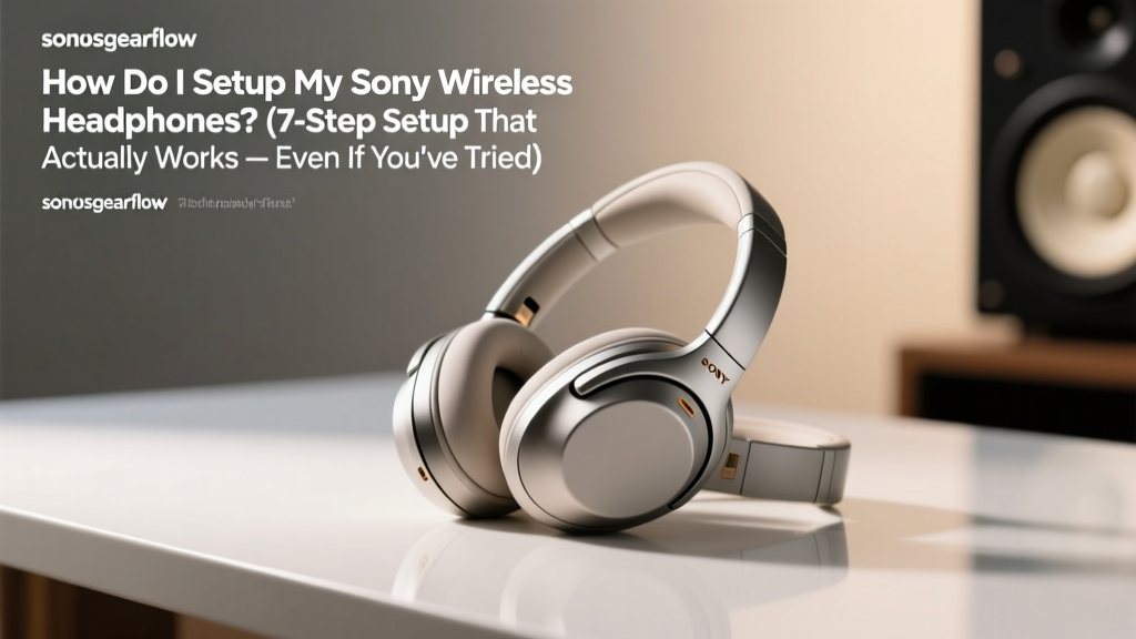How Do I Setup My Sony Wireless Headphones? (7-Step Setup That Actually Works — Even If You’ve Tried Before & Failed)