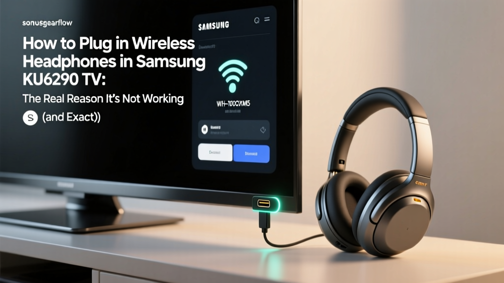 How to Plug in Wireless Headphones in Samsung KU6290 TV: The Real Reason It’s Not Working (and Exactly What to Do Instead — No Bluetooth Pairing Needed)