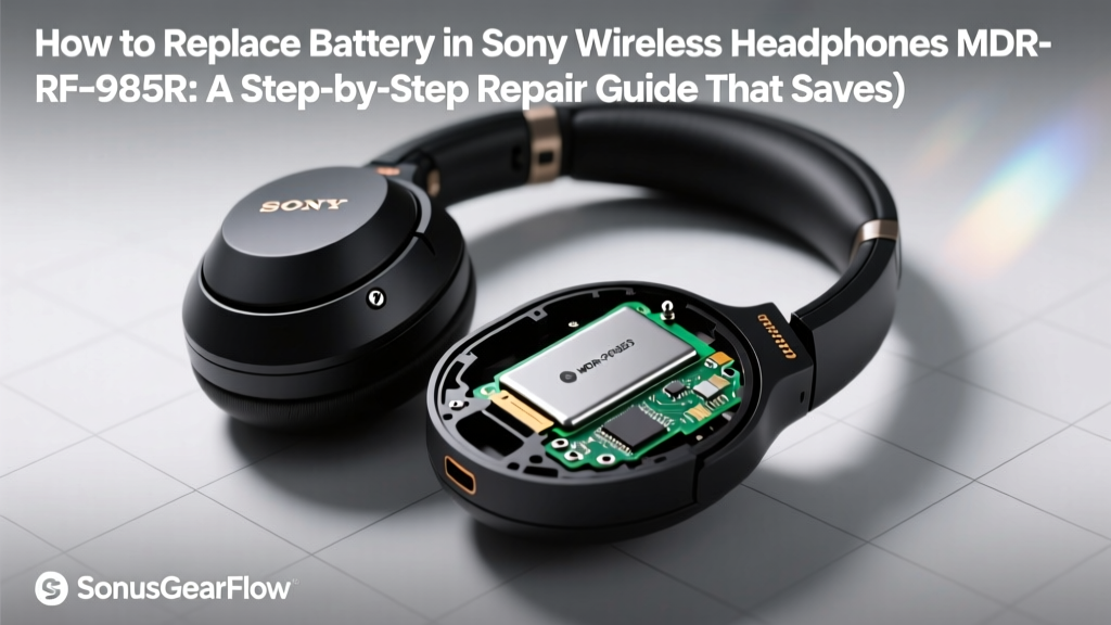 How to Replace Battery in Sony Wireless Headphones MDR-RF985R: A Step-by-Step Repair Guide That Saves $129 (Official Sony Service Cost) — No Soldering, No Voided Warranty Risks, Just 27 Minutes & 4 Tools