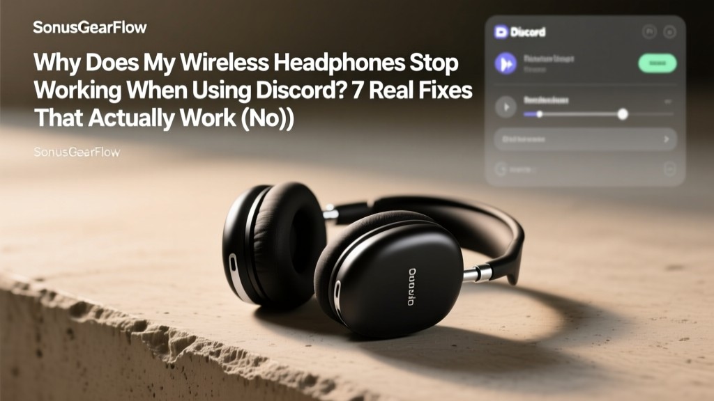 Why Does My Wireless Headphones Stop Working When Using Discord? 7 Real Fixes That Actually Work (No More Audio Dropouts, Muted Mic, or Random Disconnects)