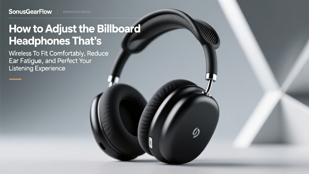 How to Adjust the Billboard Headphones That’s Wireless To Fit Comfortably, Reduce Ear Fatigue, and Prevent Slippage — A 5-Minute Fix for Every Head Shape (No Tools Needed)