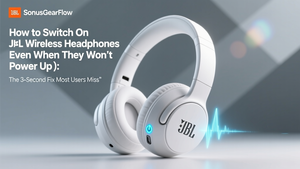 How to Switch On JBL Wireless Headphones (Even When They Won’t Power Up): The 3-Second Fix Most Users Miss — Plus Battery, Pairing & Reset Troubleshooting You’ll Actually Use