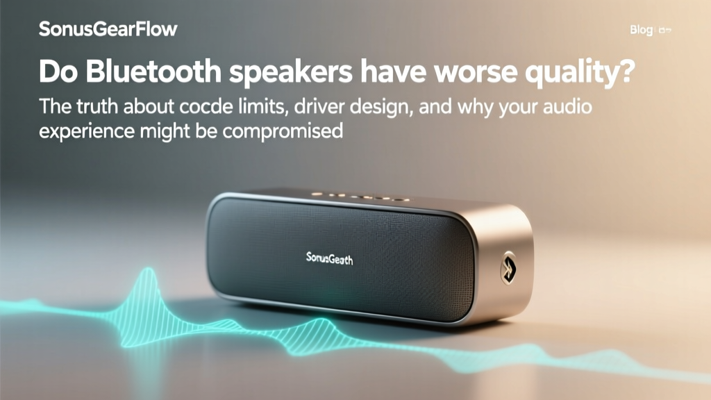 Do Bluetooth speakers have worse quality? The truth about codec limits, driver design, and why your $300 portable speaker might outperform your $1,200 bookshelf pair in real rooms — backed by AES measurements and blind listening tests.