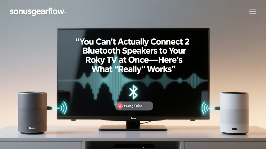 You Can’t Actually Connect 2 Bluetooth Speakers to Your Roku TV at Once—Here’s What *Really* Works (And Why Most Tutorials Are Wrong)