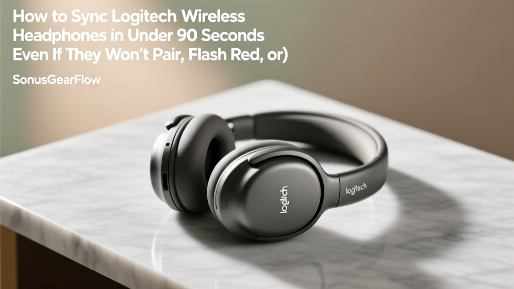 How to Sync Logitech Wireless Headphones in Under 90 Seconds (Even If They Won’t Pair, Flash Red, or Disconnect Mid-Call — Here’s the Real Fix)