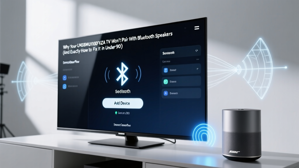 Why Your UN58MU6100FXZA TV Won’t Pair With Bluetooth Speakers (And Exactly How to Fix It in Under 90 Seconds — No Adapter Needed)