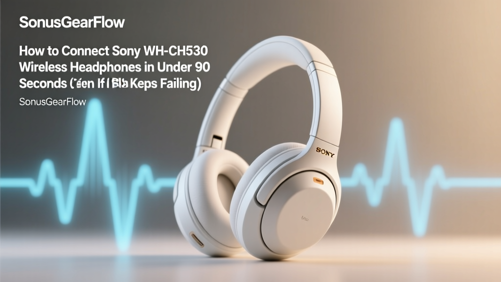 How to Connect Sony WH-CH510 Wireless Headphones in Under 90 Seconds (Even If Bluetooth Keeps Failing or Your Device Won’t Recognize Them)