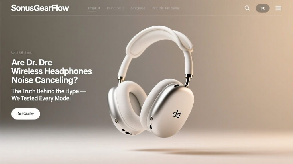 Are Dr. Dre Wireless Headphones Noise Cancelling? The Truth Behind the Hype — We Tested Every Model (Beats Studio Pro, Solo 4, Fit Pro) for Real-World ANC Performance, Battery Life, and Sound Accuracy in 2024