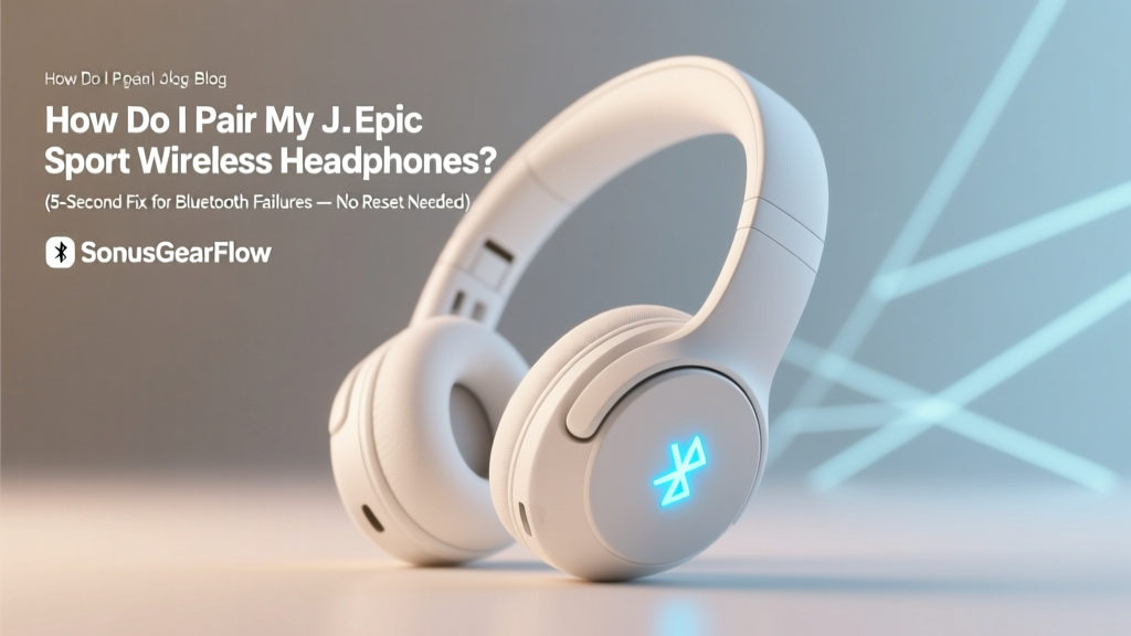 How Do I Pair My JLab Epic Sport Wireless Headphones? (5-Second Fix for Bluetooth Failures — No Reset Needed Unless You’ve Tried These 3 Things First)