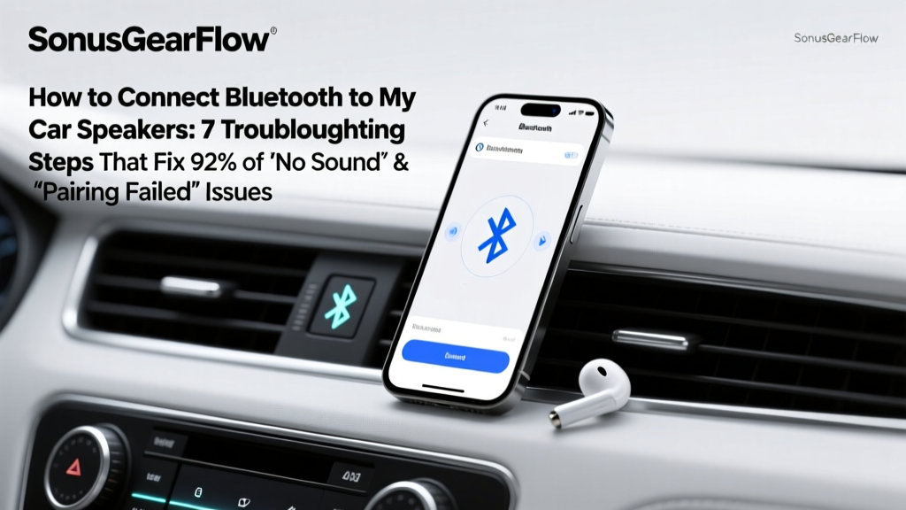 How to Connect Bluetooth to My Car Speakers: 7 Troubleshooting Steps That Fix 92% of 'No Sound' & 'Pairing Loop' Failures (Even If Your Manual Is Useless)