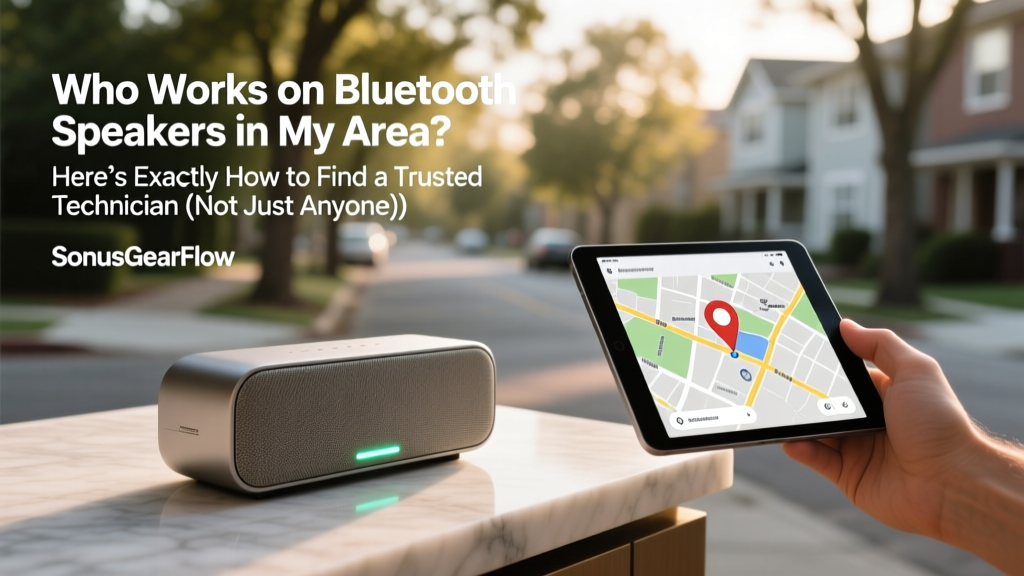 Who Works on Bluetooth Speakers in My Area? Here’s Exactly How to Find a Trusted Technician (Not Just a Repair Shop) — Skip the Scams, Save 60% on Labor, and Get Your Speaker Working Like New in Under 48 Hours