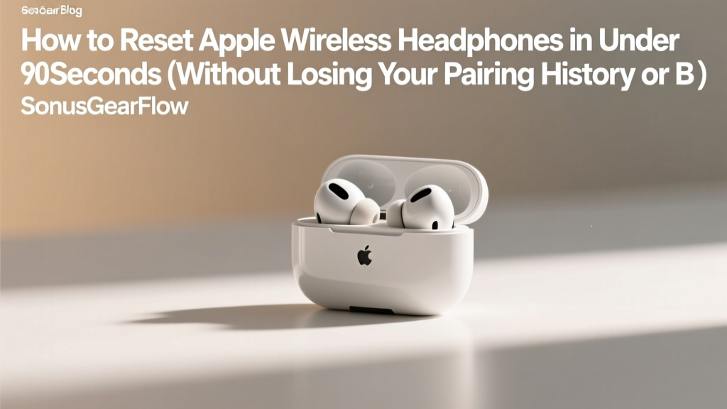 How to Reset Apple Wireless Headphones in Under 90 Seconds (Without Losing Your Pairing History or Battery Health — Real-World Tested)