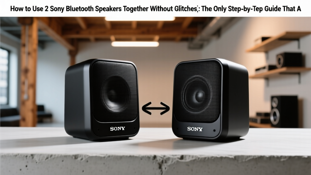 How to Use 2 Sony Bluetooth Speakers Together (Without Glitches): The Only Step-by-Step Guide That Actually Works for SRS-XB43, XB33, and Newer Models — No App Confusion, No Audio Dropouts, Just Stereo Sync in Under 90 Seconds