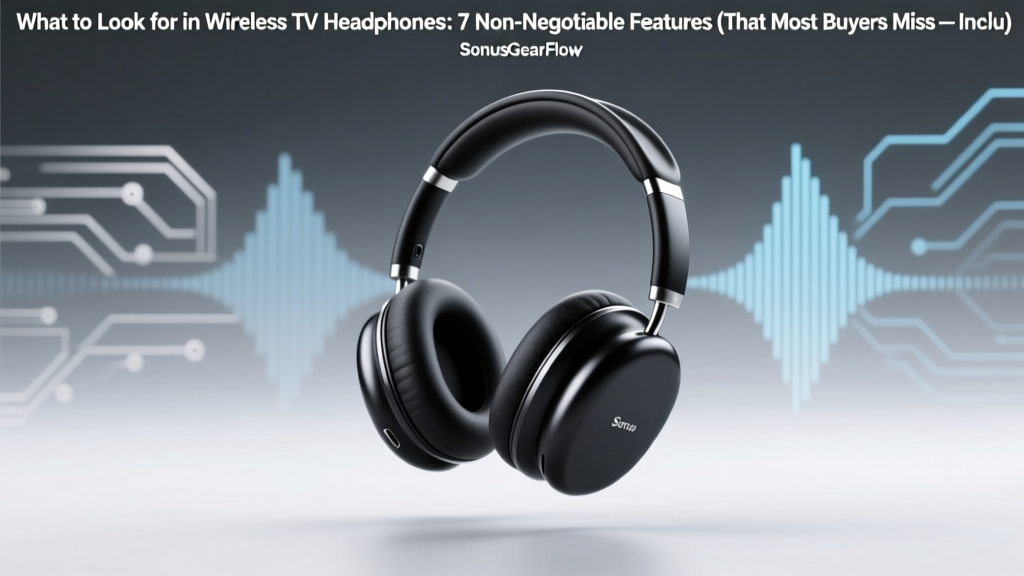 What to Look for in Wireless TV Headphones: 7 Non-Negotiable Features (That Most Buyers Miss — Including the #1 Latency Trap That Ruins Your Movie Night)