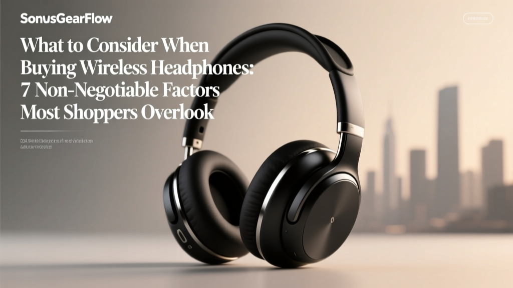 What to Consider When Buying Wireless Headphones: 7 Non-Negotiable Factors Most Shoppers Overlook (Especially Battery Life, Codec Support & Fit—Not Just Brand or Price)