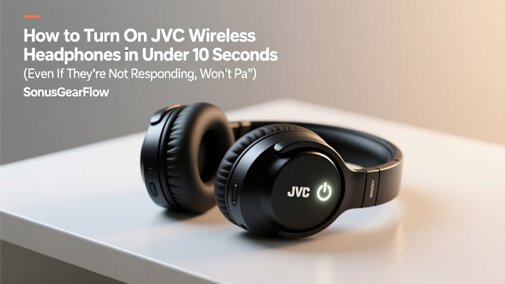 How to Turn On JVC Wireless Headphones in Under 10 Seconds (Even If They’re Not Responding, Won’t Pair, or Seem ‘Dead’ — Here’s the Real Fix)