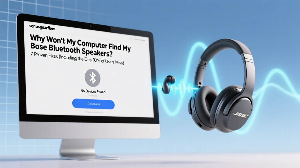 Why Won’t My Computer Find My Bose Bluetooth Speakers? 7 Proven Fixes (Including the One 92% of Users Miss in Windows Settings)