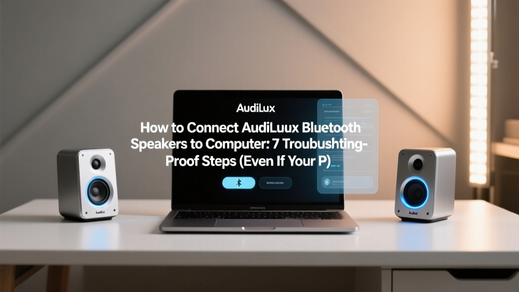How to Connect AudiLux Bluetooth Speakers to Computer: 7 Troubleshooting-Proof Steps (Even If Your PC Won’t Detect Them or Keeps Dropping Connection)