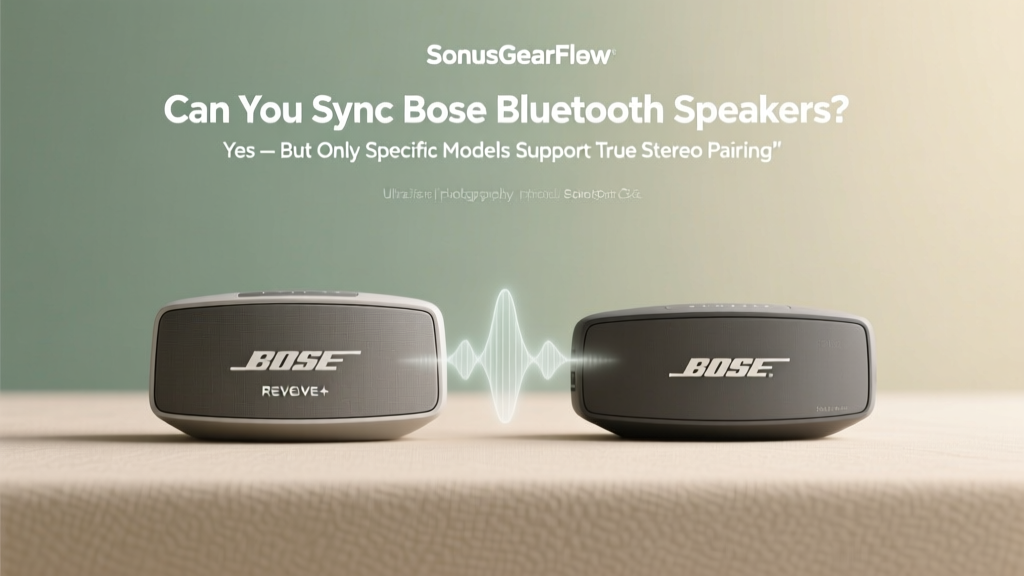 Can you sync Bose Bluetooth speakers? Yes — but only specific models support true stereo pairing or multi-room sync, and most users unknowingly trigger unstable connections due to outdated firmware, incorrect pairing sequences, or unsupported configurations.