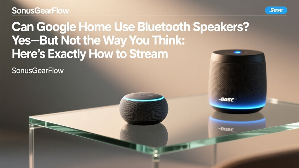 Can Google Home Use Bluetooth Speakers? Yes—But Not the Way You Think: Here’s Exactly How to Stream Audio Reliably (Without Dropping Calls, Losing Sync, or Wasting $50 on Adapters)