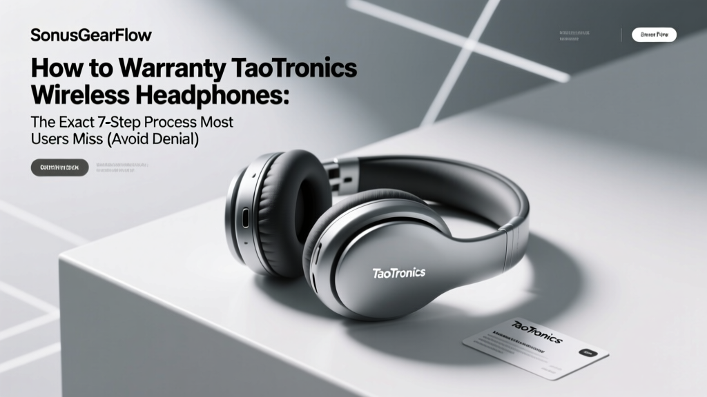 How to Warranty TaoTronics Wireless Headphones: The Exact 7-Step Process Most Users Miss (Avoid Denial, Get Full Coverage in <48 Hours)